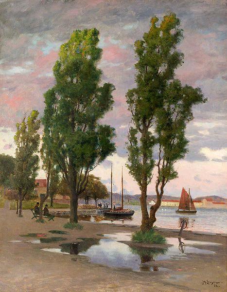 Johan Ericson Parken i Marstrand Sweden oil painting art